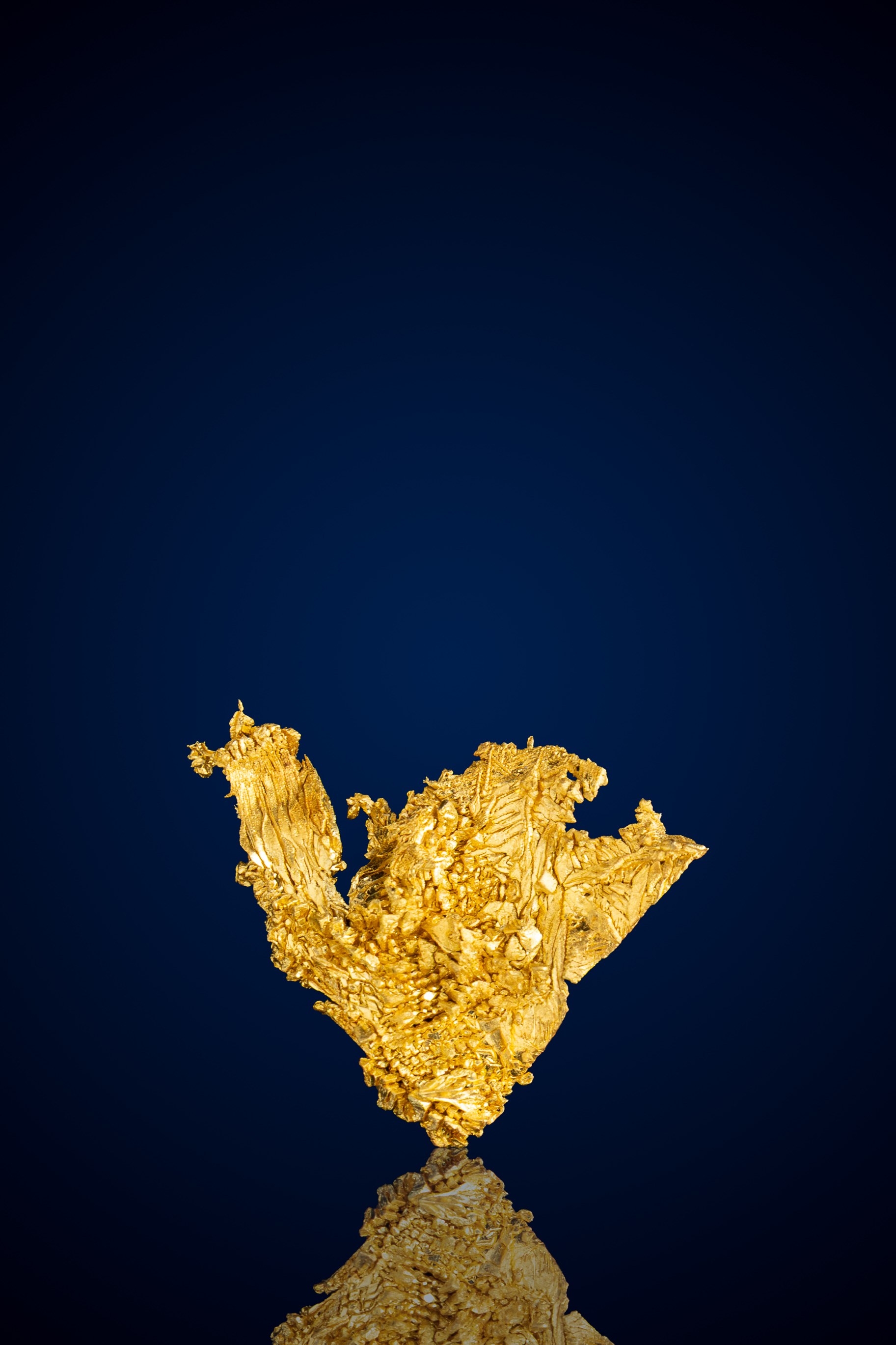 (image for) Exceptional, Angular Crystallized Gold Nugget - Round Mountain, NV - 1.49 grams